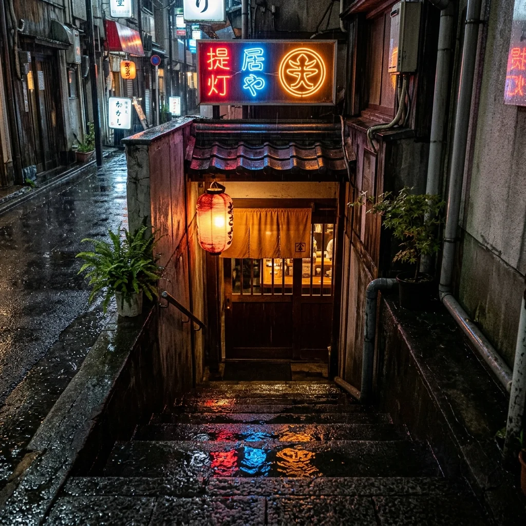 雨の日の隠れ家レストラン